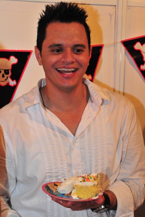 Jesus takes a break for some birthday cake