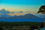 St. Kitts from Nevis at&nbsp;sunset